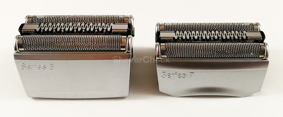 Braun Series 5 vs Series 7 shaving heads.